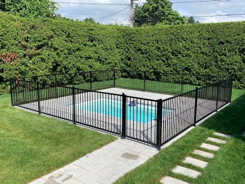 Cloture Moderne simple main avec porte