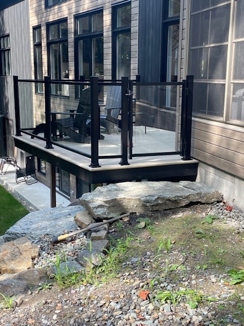 M Oderne simple main verre 6mm avec porte