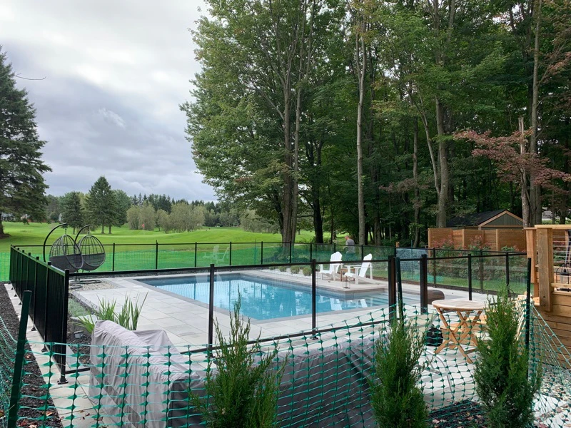 Clôture 48" Moderne 5 pour piscine, Piscine