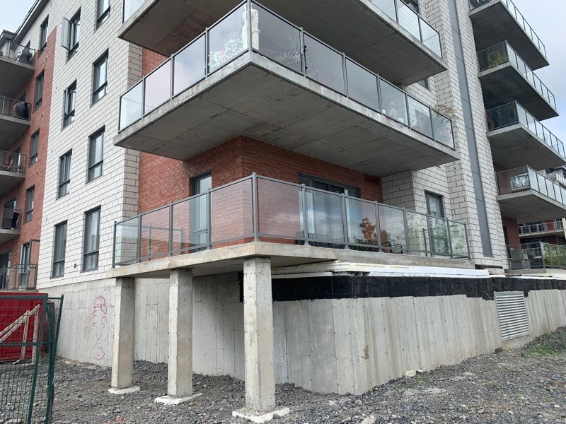 Rampe Moderne en verre 6 mm, Balcon