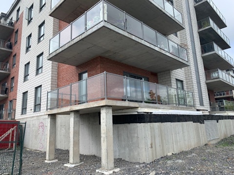 Moderne simple main verre 6mm charbon