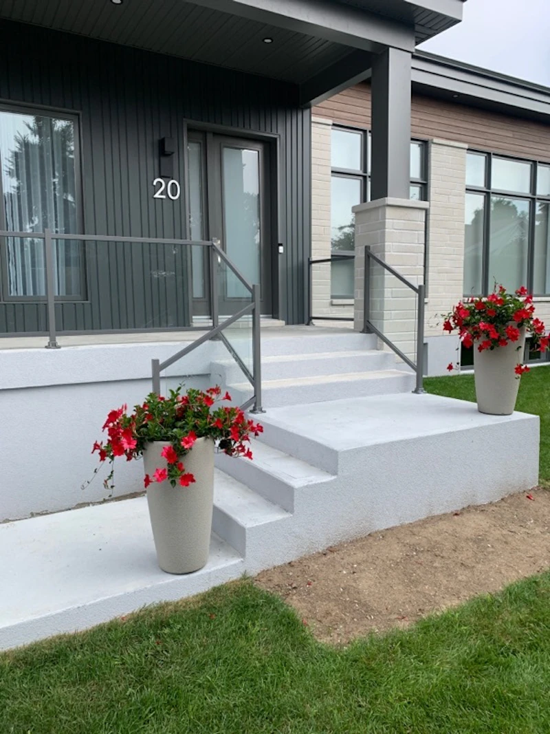 Rampe Moderne en verre 6 mm, Balcon
