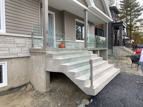 Panorama verre 12mm simple main Gris orageux