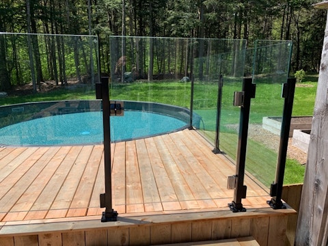 Rampe vitree Panorama verre 12 mm trempe clair