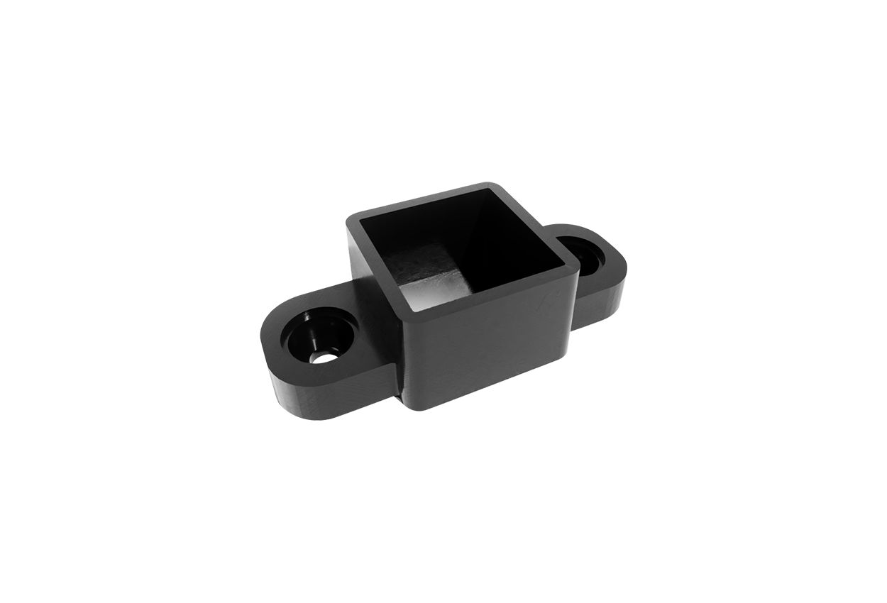 2 adapteurs pour simple main courante, blanc