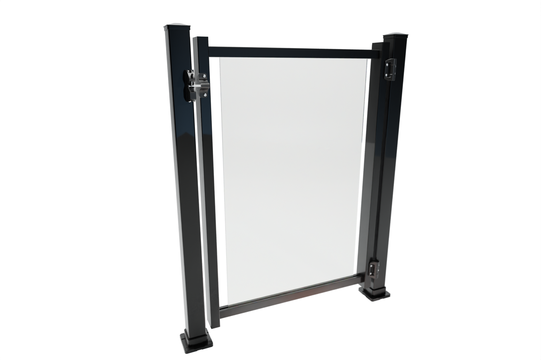 Porte soudée Moderne en verre 6 mm