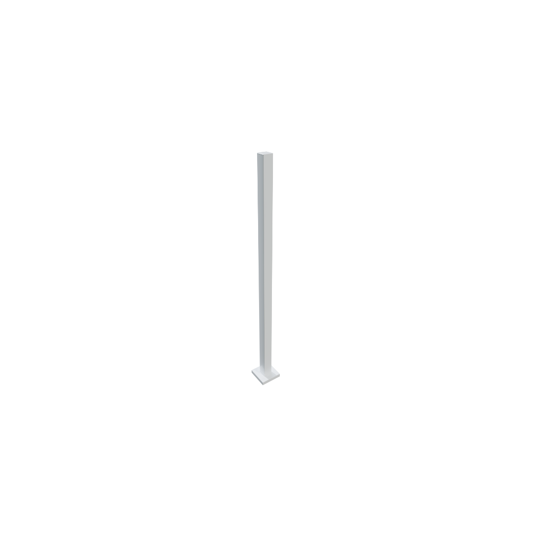 Poteau Lux 1 ¾" x 1 ¾", blanc