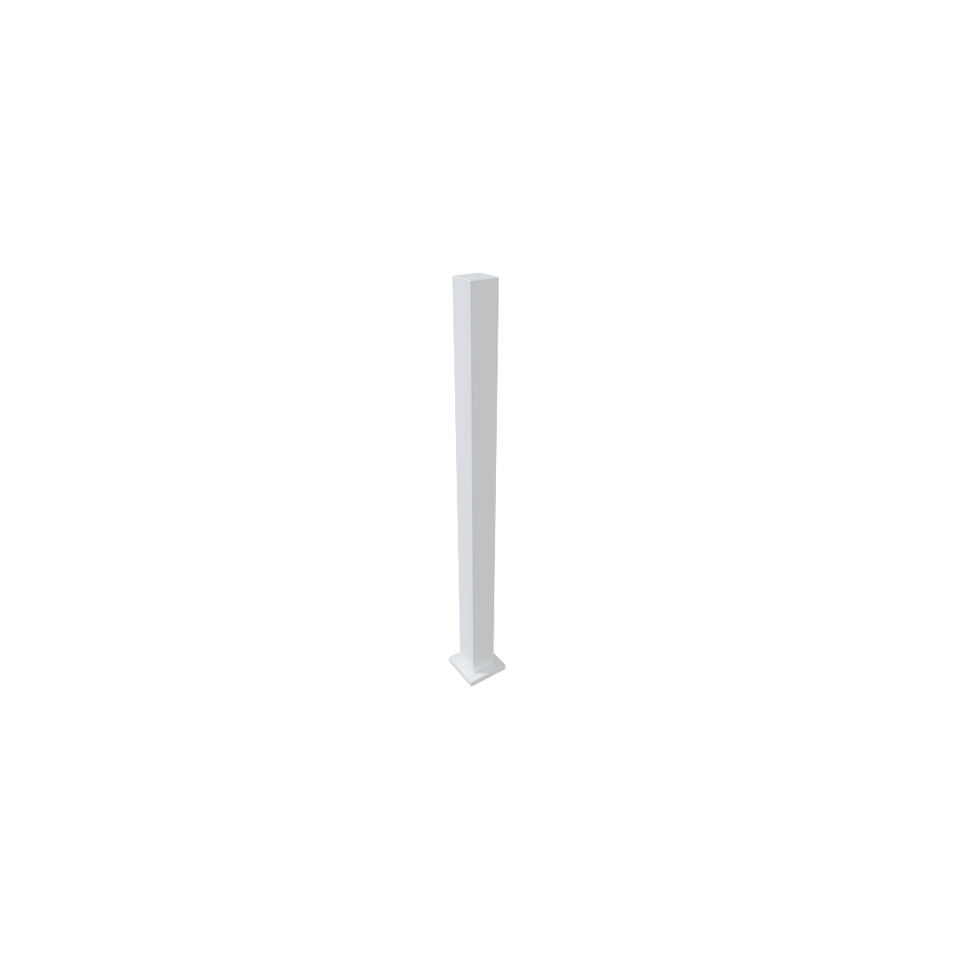 Poteau Lux 3" x 3", blanc