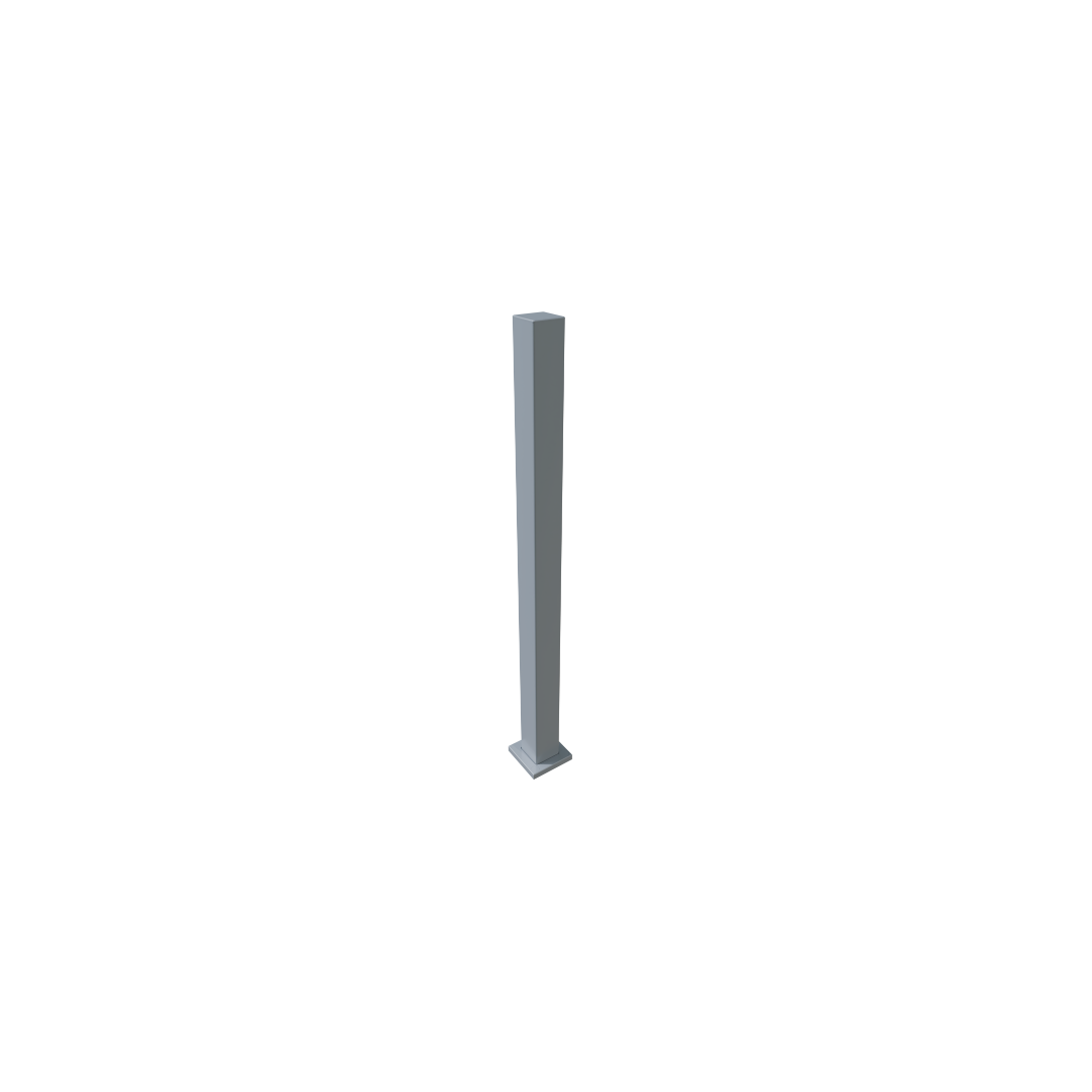 Poteau Lux 3" x 3", charbon